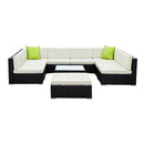 Gardeon 10-Piece Outdoor Sofa Set Wicker Couch Lounge Setting Cover-3