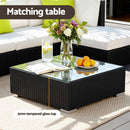 Gardeon 8-Piece Outdoor Sofa Set Wicker Couch Lounge Setting Cover-5