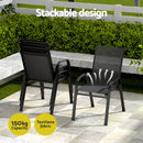 Gardeon Outdoor Dining Set Table and Chairs Patio Garden Furniture Bistro Set-5
