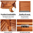 Gardeon Outdoor Storage Bench Box 210L Wooden Patio Furniture Garden Chair Seat-7