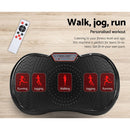 Everfit Vibration Machine Platform Vibrator Resistance Rope Home Fitness Black-4