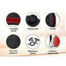 Everfit Vibration Machine Platform Resistance Rope Home Fitness Dark Red-5
