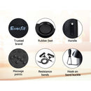 Everfit Vibration Machine Platform Vibrator With Resistance Rope Home Gym Black-5