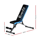 Everfit Weight Bench Adjustable FID Bench Press Home Gym 330kg Capacity-2