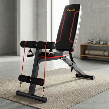 Everfit Weight Bench Adjustable FID Bench Press Home Gym 150kg Capacity