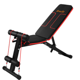 Everfit Weight Bench Adjustable FID Bench Press Home Gym 150kg Capacity - 0