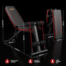 Everfit Weight Bench Adjustable FID Bench Press Home Gym 150kg Capacity-3