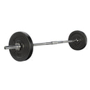 Everfit 18kg Barbell Set Weight Plates Bar Lifting Bench 168cm-1