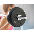 Everfit 38kg Barbell Set Weight Plates Bar Lifting Bench 168cm-4