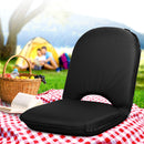 Artiss Floor Lounge Sofa Camping Chair Black-1