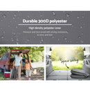 Artiss Floor Lounge Sofa Camping Chair Grey-3