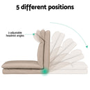 Artiss 2XFloor Chair Sofa Linen Beige-6