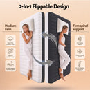 Giselle 18cm Queen Memory Foam Mattress Dual Feel Reversible Charcoal Foam-3