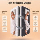 Giselle 18cm Single Memory Foam Mattress Dual Feel Reversible Charcoal Foam-3