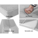 Giselle Bedding Foldable Mattress Folding Foam Bed Mat Light Grey-7