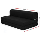 Giselle Bedding Foldable Mattress Folding Foam Bed Mat Double Black-3