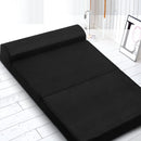 Giselle Bedding Foldable Mattress Folding Foam Bed Mat Double Black-7