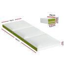 Giselle Bedding Foldable Mattress Folding Foam Trifold Green-2