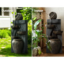 Gardeon Solar Water Feature Cascading Fountain 5 Tiered Bowl Bird Bath 99CM-5