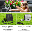 Gardeon Solar Water Feature Cascading Fountain 4-Tier Bowl LED Lights 72CM Blue-7