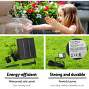 Gardeon Solar Water Feature Cascading Fountain 4-Tier Bowl LED Lights 72CM Sand-6