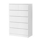 Artiss 6 Chest of Drawers - PEPE White-6