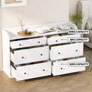 Artiss 6 Chest of Drawers - PETE White-7