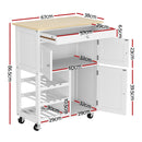 Artiss Kitchen Island Trolley Rolling Serving Cart Storage Cart Drawer Cupboard-3