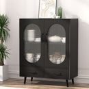 Artiss Buffet Sideboard Double Doors - Black-1