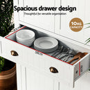 Artiss Buffet Sideboard Cupboard Cabinet White-7