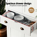 Artiss Buffet Sideboard Cupboard Cabinet White-6