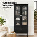 Artiss Buffet Sideboard Cupboard Cabinet Black-6