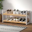 Artiss Shoe Rack 2 Tier 6 Pairs White Kara-1