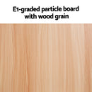 Artiss Coffee Table Semi-circle 48CM Pine Elva-5