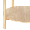 Artiss Coffee Table Side Table Round 70CM-4