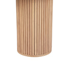 Artiss Coffee Table Oval 100CM Pine Samuel-4