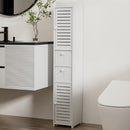 Artiss Bathroom Toilet Storage Cabinet Laundry Tallboy Cupboard Slim Corner-1