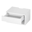 Artiss Floating Bedside Table Nightstand Drawer White-4