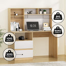 Artiss Computer Desk Office Study Desks Table Bookshelf Drawer-5