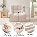 Artiss Set of 3 Sofa Modular Boneless Couches No Assembly White-6