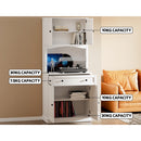 Artiss Buffet Sideboard Cabinet Cupboard Pantry Storage Shelves Hutch White-6