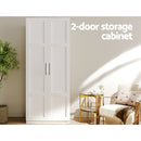 Artiss 2 Door Buffet Sideboard Cupboard Cabinet Pantry White-5