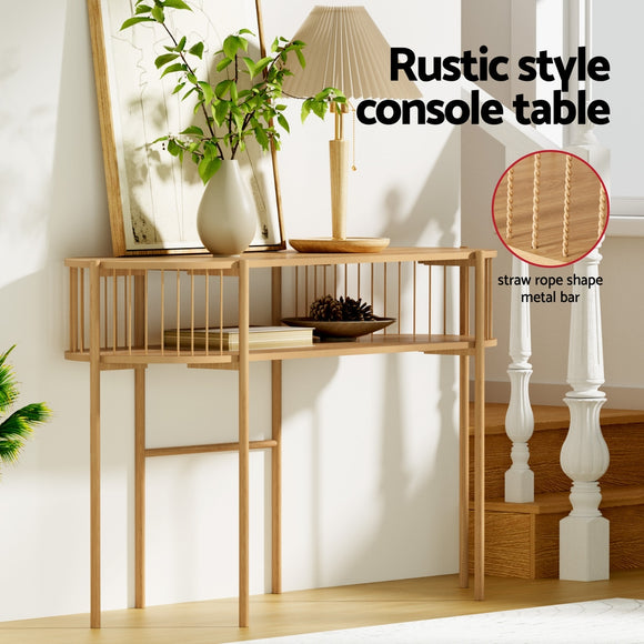 Artiss Console Table 124CM Pine