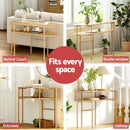 Artiss Console Table 124CM Pine-5