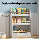 Keezi Kids Bookshelf 3 Tiers Storage Children Bookcase Organiser Display Shelf-6