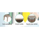 Artiss Bookshelf CD Storage Rack - BERG Oak-8