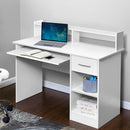 Artiss Computer Desk Shelf Drawer Cabinet White 100CM-7