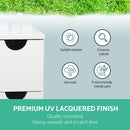 Artiss Bathroom Cabinet Storage 118cm Shelf White-7