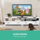 Artiss TV Stand Entertainment Unit with Drawers - White-6