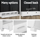 Artiss TV Stand Entertainment Unit with Drawers - White-8